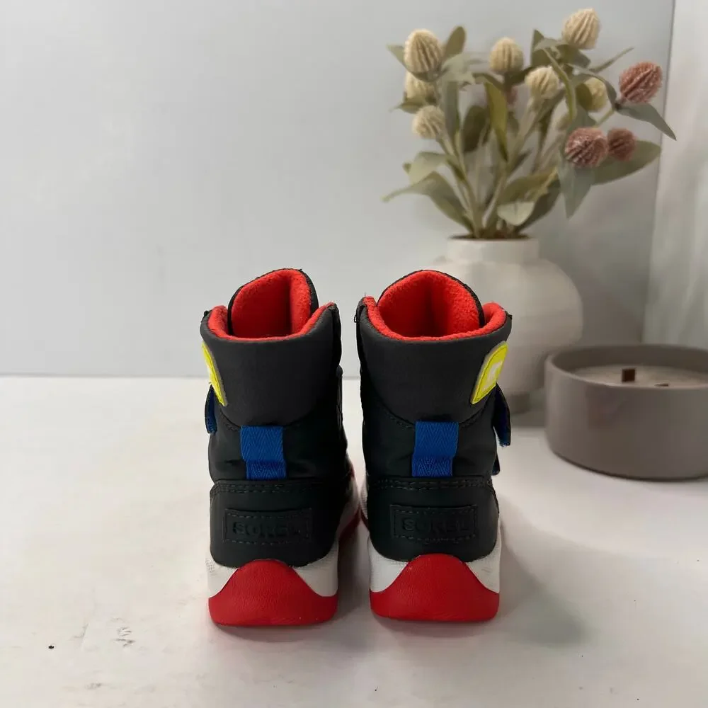 Sorel Whitney II Strap Waterproof Boot Black NV3919-093 Unisex Toddler 5 NWB